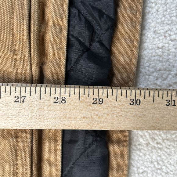 Carhartt Duck Work‎ Vest Men's Size 2XL Loose Fit Tan Insulated Brown OV4395-M - Picture 13 of 15